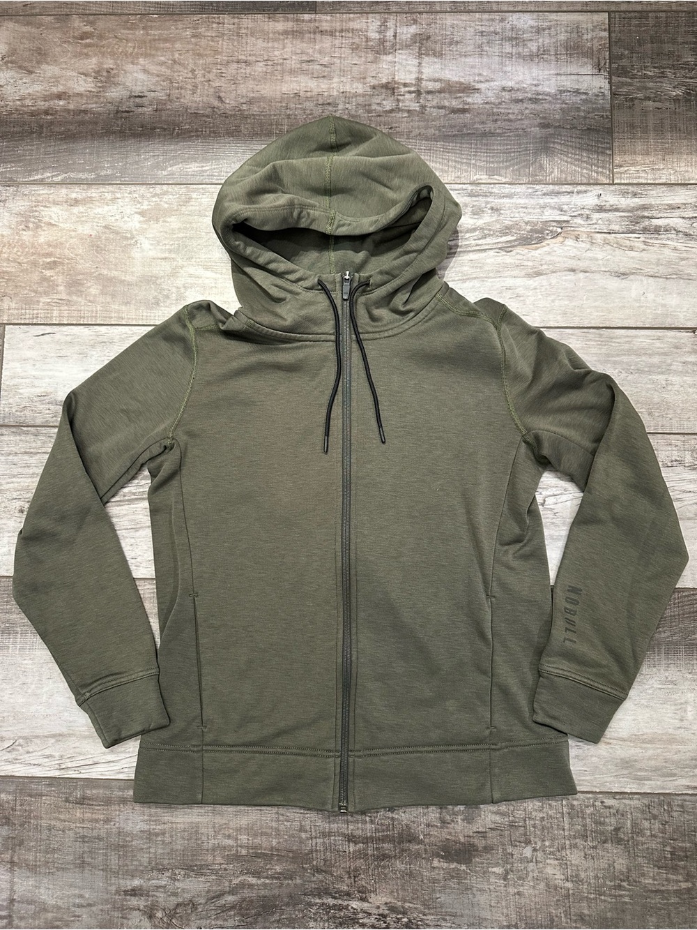 NOBULL Olive Green Full-Zip Hoodie